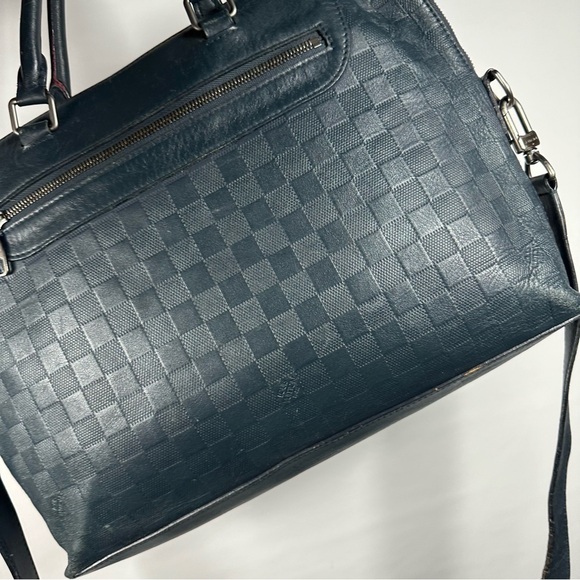 Louis Vuitton Leather Damier Infini Porte-Documents Jour Briefcase Cosmos - Picture 3 of 14